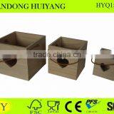 Unfinished Engraving Bucket Wood Candle Holder thumbnail-1