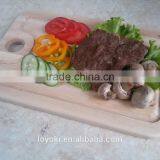 Best Organic Natural Beech Wood Cutting Board With Holder Hole 13-3/4"x9"x3/4" Chopping Board With Groove thumbnail-4