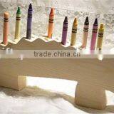 Hot Sell Wooden Alligator Crayon Holder Wood Unpainted for DIY Projects Made in China thumbnail-1