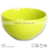 5.5 Inch Ceramic Rice Bowl Solid Green Color 13.5cm Stoneware Cereal Bowl thumbnail-6