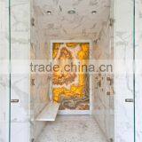 Fashionable Home Design Natural Stone White Polished Marble Tiles thumbnail-1
