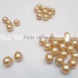 10-11 mm Golden Raindrop Freshwater Pearl Beads thumbnail-3