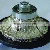 Dupont Shape Vacuum Brazed Diamond Profile Wheel With M14 Connection/H Shape Brazed Diamond Router Bits thumbnail-1