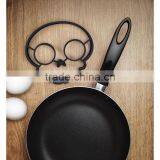 Non-stick Silicone Skull Shape Fried Egg Molds,Breakfast Pancake Slip Rings thumbnail-4