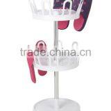 Swivel ABS Slippers Rack, 2-tier Waterproof Shoe Rack,round Shoe Rack thumbnail-2