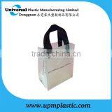 Hot Sale White Film Flexo Printing Flexile Handle Plastic Bag thumbnail-2