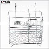 43005 Steel Wire Sink Basket Cutlery Holder Cooking Utensils Storage Kitchen Rack thumbnail-2