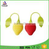 China Manufacturers Strawberry Shaped Silicone Tea Strainer/infuser thumbnail-1