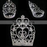 Beauty Pageant Jewelry Large Rhinestone Fashion Tiaras thumbnail-2