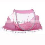 1pcs Portable Foldable Baby Kids Infant Bed Dot Zipper Canopy Mosquito Net Tent Free Shipping thumbnail-1