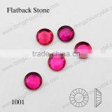 DZ-1001 Round Cut Flat Back Crystal Glass Stones for Jewelry Making thumbnail-1