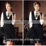 Custom Made Ladies Double Breasted Long Vest thumbnail-1