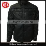 Custom Quality Cool Winter Men pu Leahter Jacket With Pocket thumbnail-1