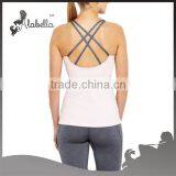Powerfully Poised Bra Tank Strappy Open Back With Extra Support With Bulit-in Bra thumbnail-2