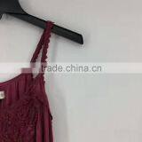 Women Hot Sell Stocklots Branded Garment Wash Sexy Lace Tank Top thumbnail-3