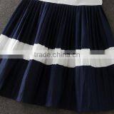 2017 New Arrival Korean Style White and Blue Casual Dress Children Simple Summer Dress Hoilday Beach Party Dresses Kids Clothing thumbnail-4