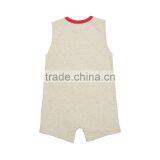 Sleeveless Baby Summer Romper Little Car Applique Infant Baby Onesie Romper thumbnail-2