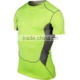 2017 New Fashion Desgin Plain Color 88%Polyester 12%Spandex Breathable Stretch Tank Top T-shirt Sport Men T Shirt thumbnail-5