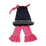 Boutique Cheap Baby Girl Clothes Cotton Knit Sleeveless Tops Cute Zebra Printed Pants Leggings Toddler Girl Clothes thumbnail-3