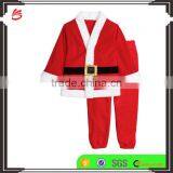 100% ployester fashion christmas dress baby wholesale santa pajamas