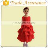 2016 Spring New Style Children Wedding Dress Big Red Bow Pompon Skirt thumbnail-1