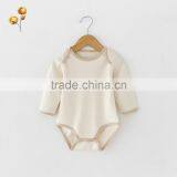High Quality Solid Color Soft Organic Baby Onesie thumbnail-1