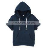 Women Short Sleeve Pullover Hooded Sweatshirt thumbnail-1