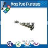 Made in Taiwan ISO 1481A2 Slotted Pan Head Tapping Screws Stainless Steel Cone Point DIN 7971 C thumbnail-5