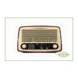 Multifunction Wooden Retro Radio Handmade Dual Alarm FM Clock Radio thumbnail-1