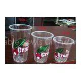 Transparent Disposable Plastic Cups For Bubble Tea , Dome Lid 360ml PP thumbnail-1