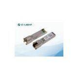 RJ45 100m SFP Optical Transceiver 1.25Gb/s For 1000BASE COPPER TX Ethernet thumbnail-1