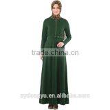 Green y Blue 4 Color Hemp Muslim Dress/ Xger Muslim Islamic Fashionable Abaya Kaftan Dresses/fancy dl Islamic Muslim Dress