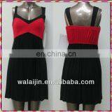 High Quality Strap Design Empire Waist Ladies Knitted uk Dress thumbnail-1
