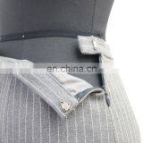 High Quality Elegant Office Knee Length Formal Stripe Trumpet Skirt thumbnail-6