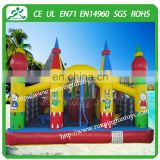 Commercial Inflatable Bounce House Cartoon Design Inflatable Fun City For Kids Outdoor Game