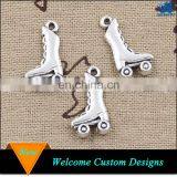 Jewelry Findings Antique Silver 3D 20mm*11mm Roller Skate Charms Ice Skate Pendant