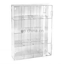 Mirrored Back Acrylic Display Box With Compartments Mini Action Figure Toys Display Case