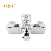 LIRLEE Ceramic Valve Core Wall Mounted Rainfall Bathroom Shower Brass Bathtub Mixer Faucet thumbnail-2