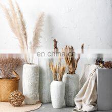 Antique Style Matte Clay Bubble Glazed Ceramic Rustic Pottery Retro Nordic Home Decoration Vintage Vase thumbnail-2