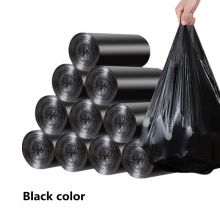 PE garbage bag rubbish bags family home hotel use high stength 45*65cm 100peice/roll black colored bags