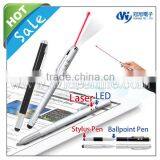 Stylus Pen With Laser and Led , Promotional Pen With Stylus , Luxury Stylus Pen for IPhone IPod IPad or Smart Phone