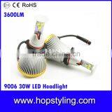 high power 9006 30w headlight led car fog light,hiway led car headlight