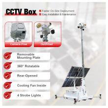 HiSKID-II Solar Power CCTV Tower With Skid Base for Construction Site Security thumbnail-2
