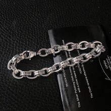 Factory Price High Quality S925 Sterling Silver New Six-Character Mantra Bracelet Men Women Retro Trend Jewelry Gift thumbnail-4