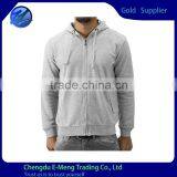 Wholesale Cotton/Polyester Fleece Mens 2015 Fashion Hoody Blank With Zipper thumbnail-1
