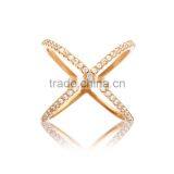 Rings Jewelry Girl Gold Ring Designs Decussation Shape Ring thumbnail-1