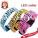 LED light zebra pet collars dog collar luminous new