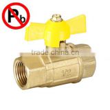 low lead brass full port ball gas ball valve factory