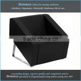 Leather Sofa With Stainless Steel Legs 833# Leather Sofa With Steel Legs, Leather Sofa Metal Legs thumbnail-3