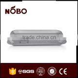 Stainless Steel Orchid Embossed Snacks Serving Tray thumbnail-1